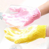 1PairShower Gloves Exfoliating Wash Skin Spa Bath